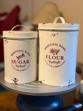 Sugar & Flour Canisters- Boutique New